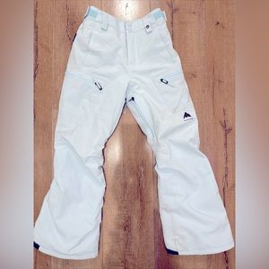 Burton Elite Cargo Dryride Snowboard Pants. Kids Medium (or wmn XS) Ballad Blue